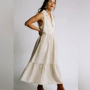 Free People Cream Midi Dress